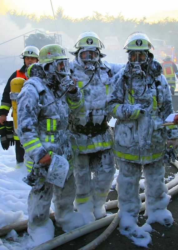 Schaumparty im Einsatz