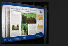 Schautafel zum wachsenden Felsen