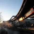 Schebebahn in the evening Sun