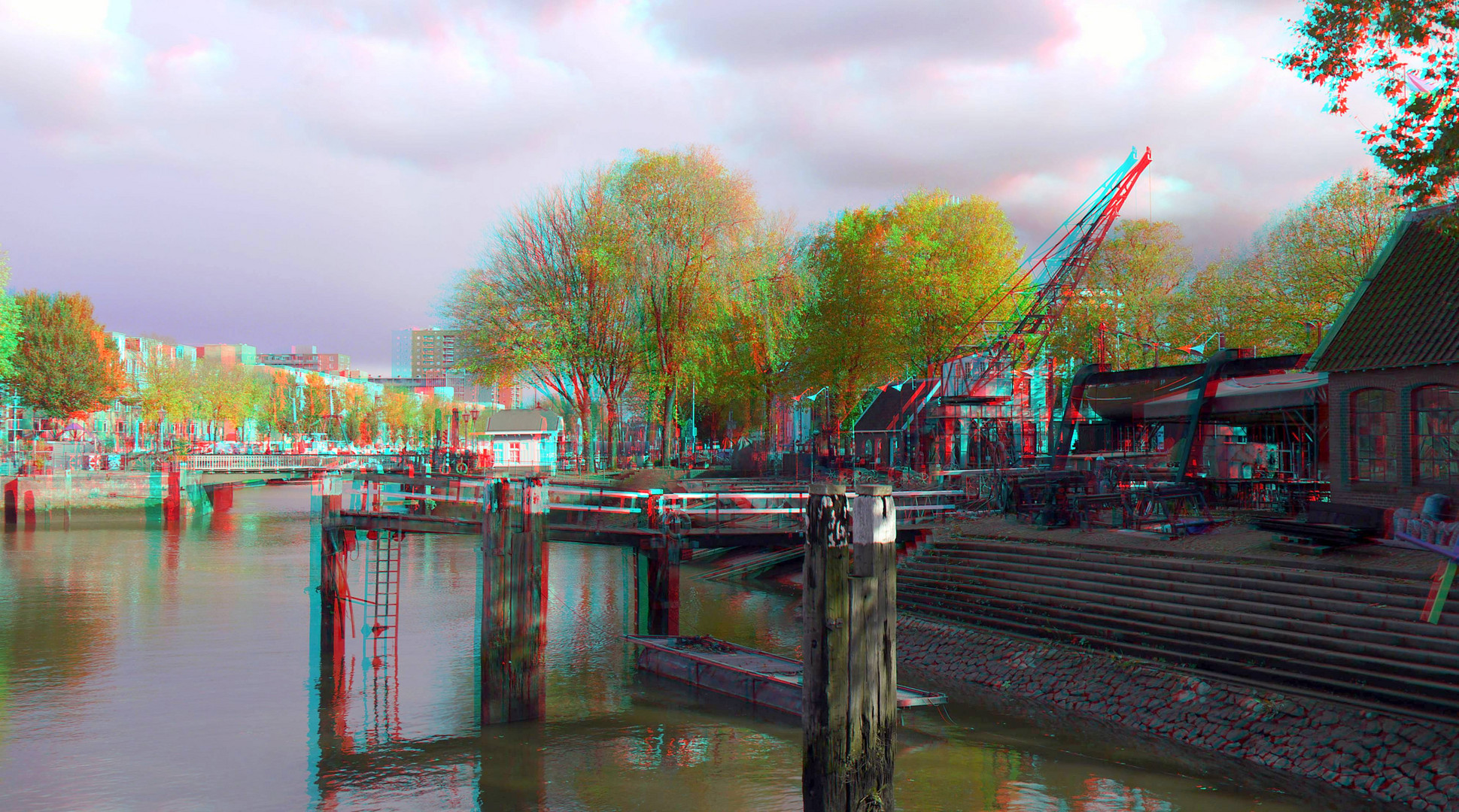 Scheepshelling Koningspoort Oude-Haven Rotterdam 3D