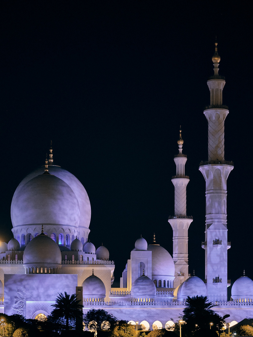 Scheich-Zayid-Moschee bei Nacht