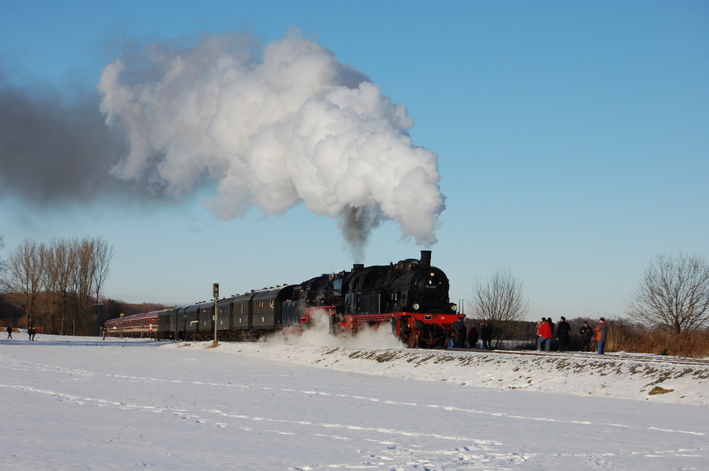 Scheinanfahrt der 78 468 und der 50 3655