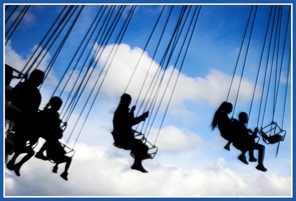 Scheinbar durch die Wolken fliegen ...