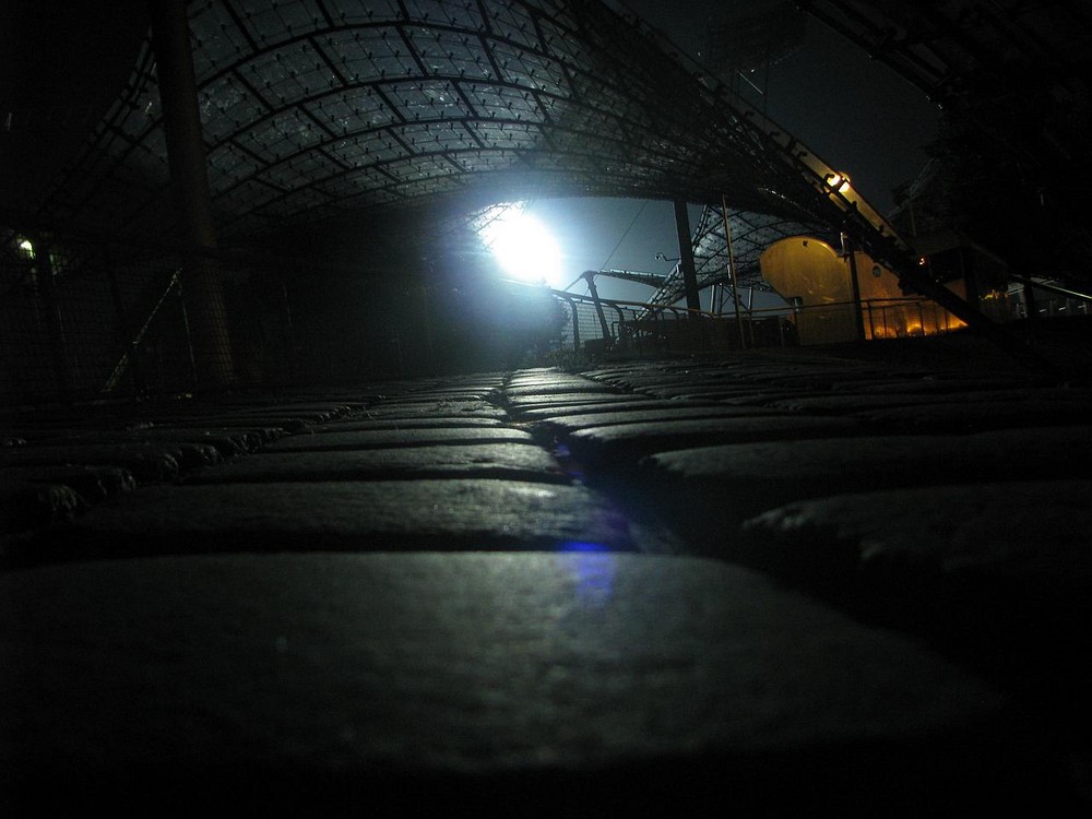 Scheinwerfer am Olympiastadion