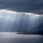 Scheinwerferlicht am lago di garda