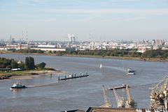 Schelde River and Vijfde Haven Dok seen from Museum aan de Stroom