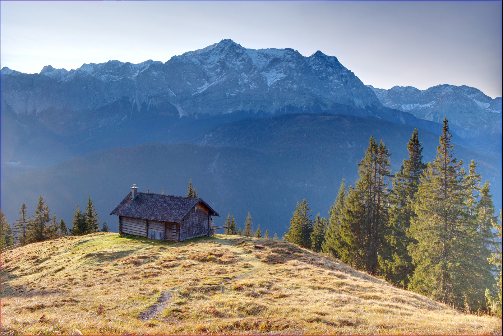 Schellalm vor der Zugspitze