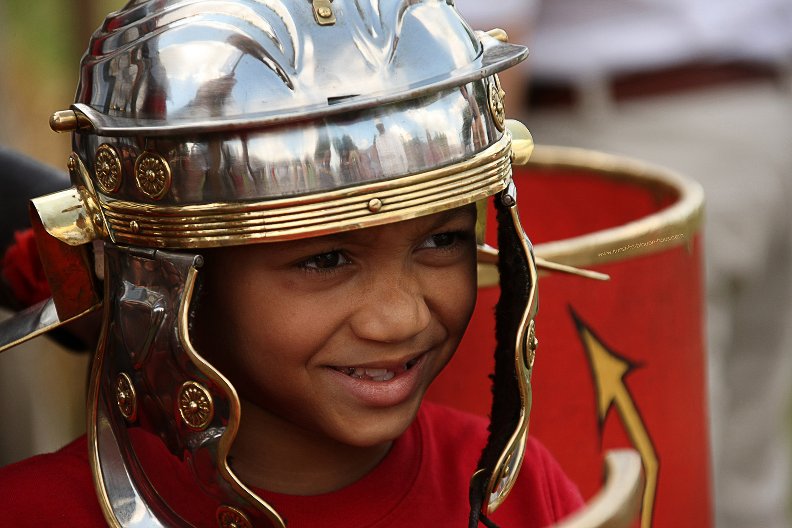 Schelm mit Helm