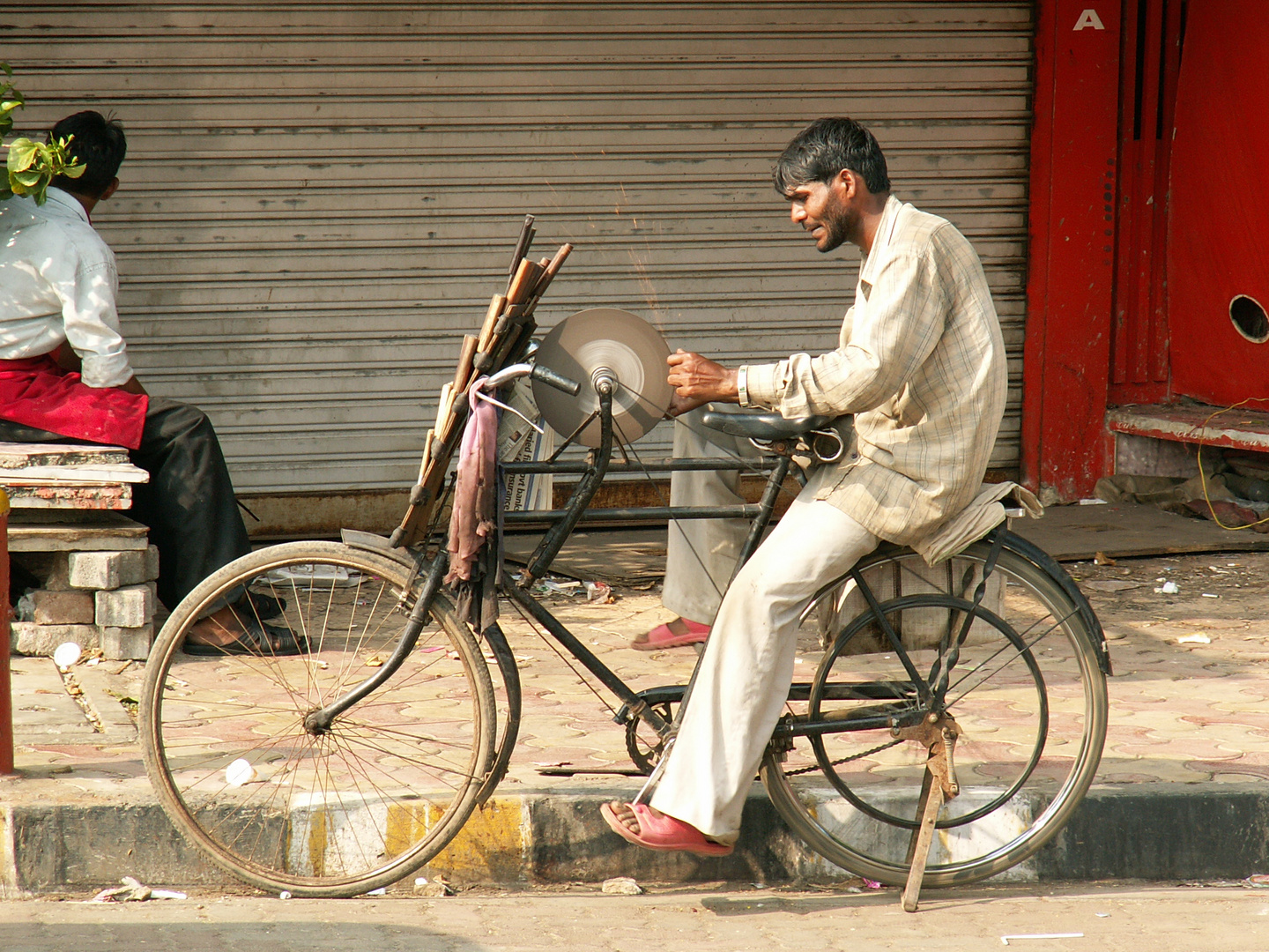 Scherenschleifer in Mumbai