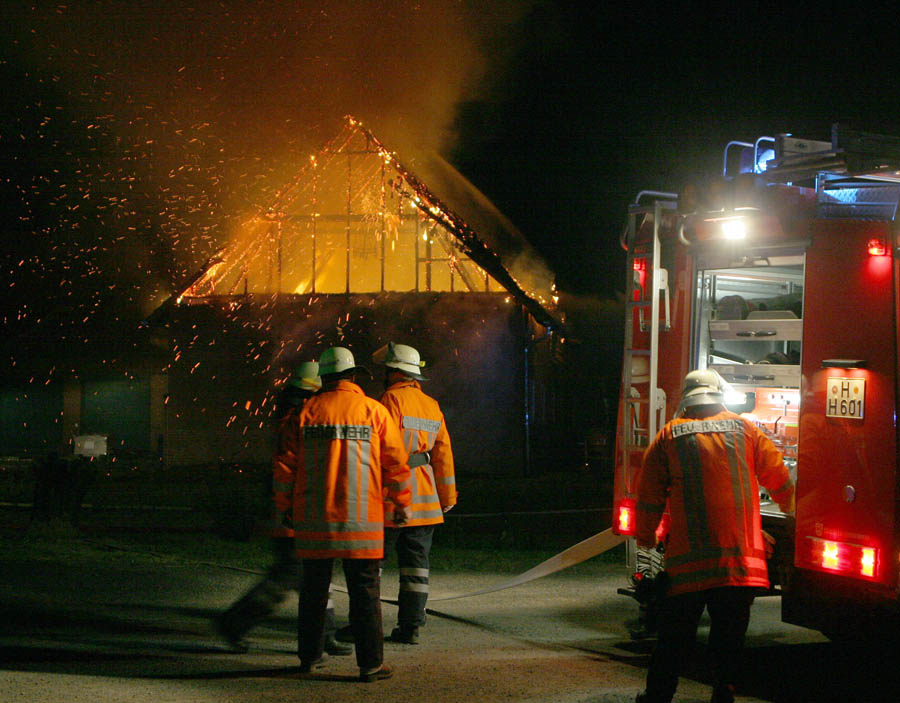 Scheunenbrand Isernhagen (Region Hannover)