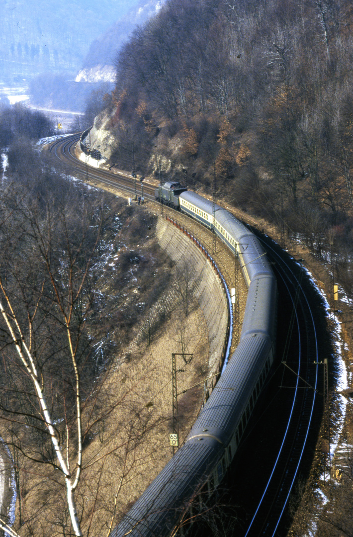 Schiebedienst auf der Steige am 7 März.87