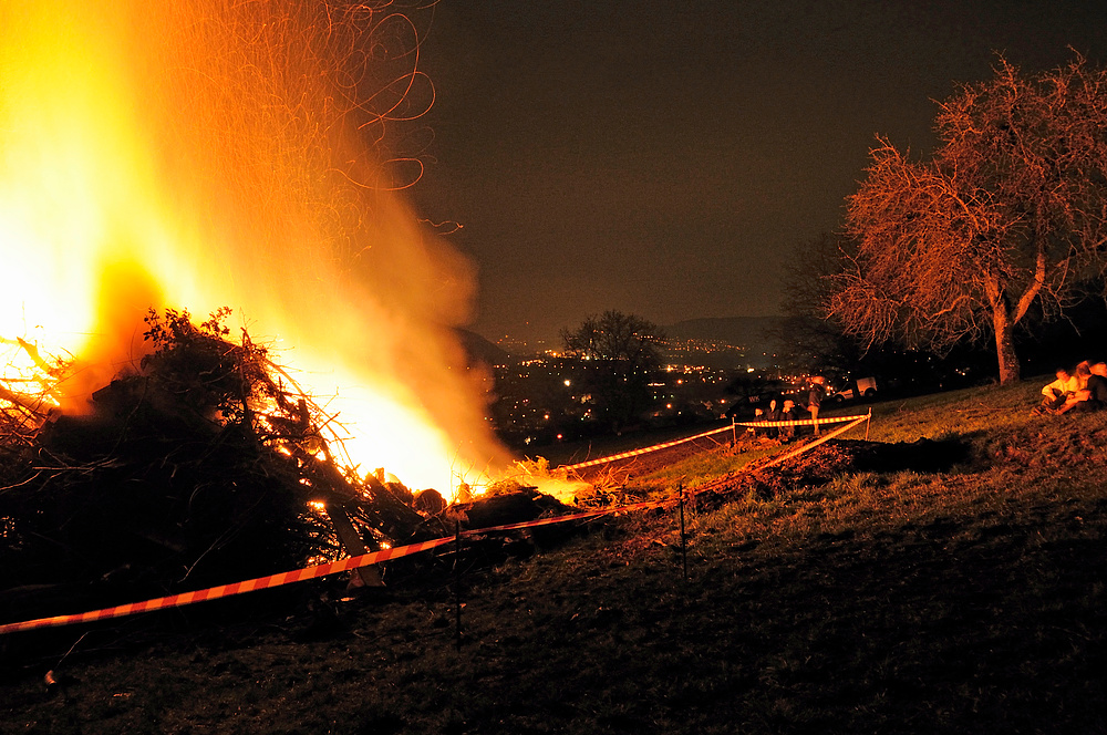 Schiebefüür m.Blick uf Lörrach vo Hauige us. 19.3.11 Nr.2