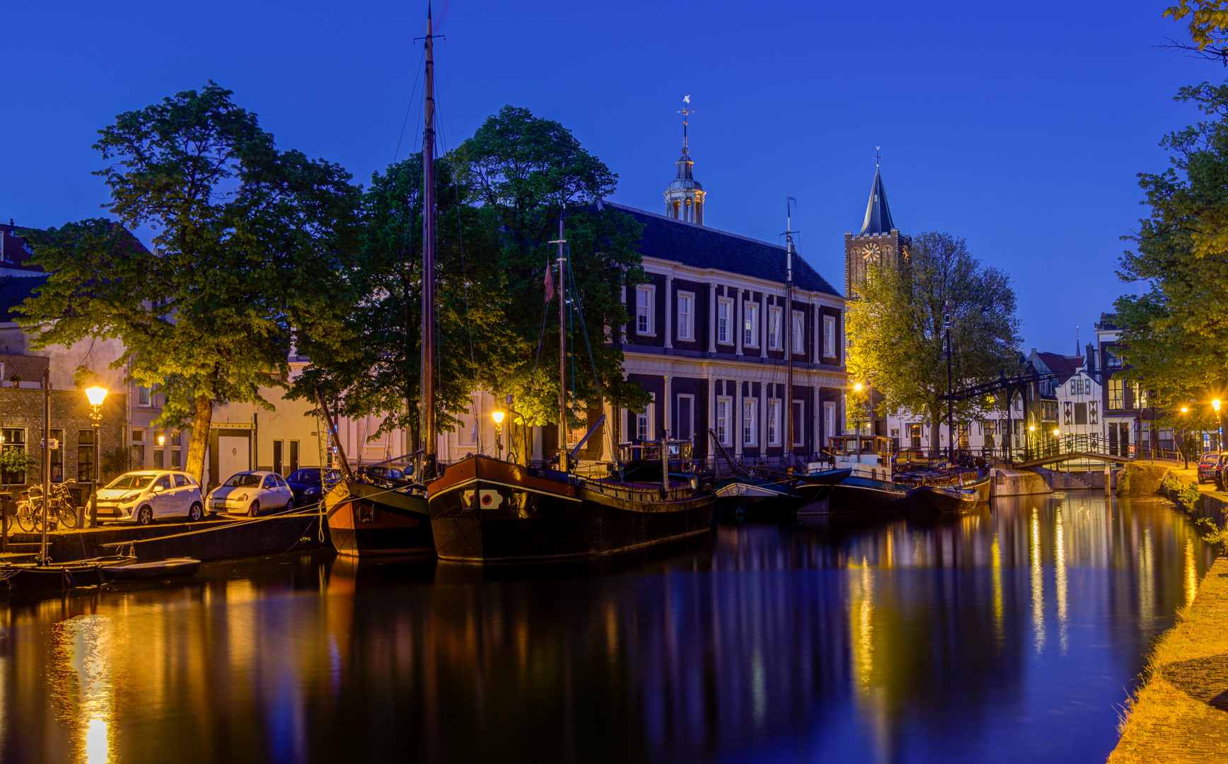 Schiedam - Korte Haven - Korenburs - Grote of Sint Janskerk