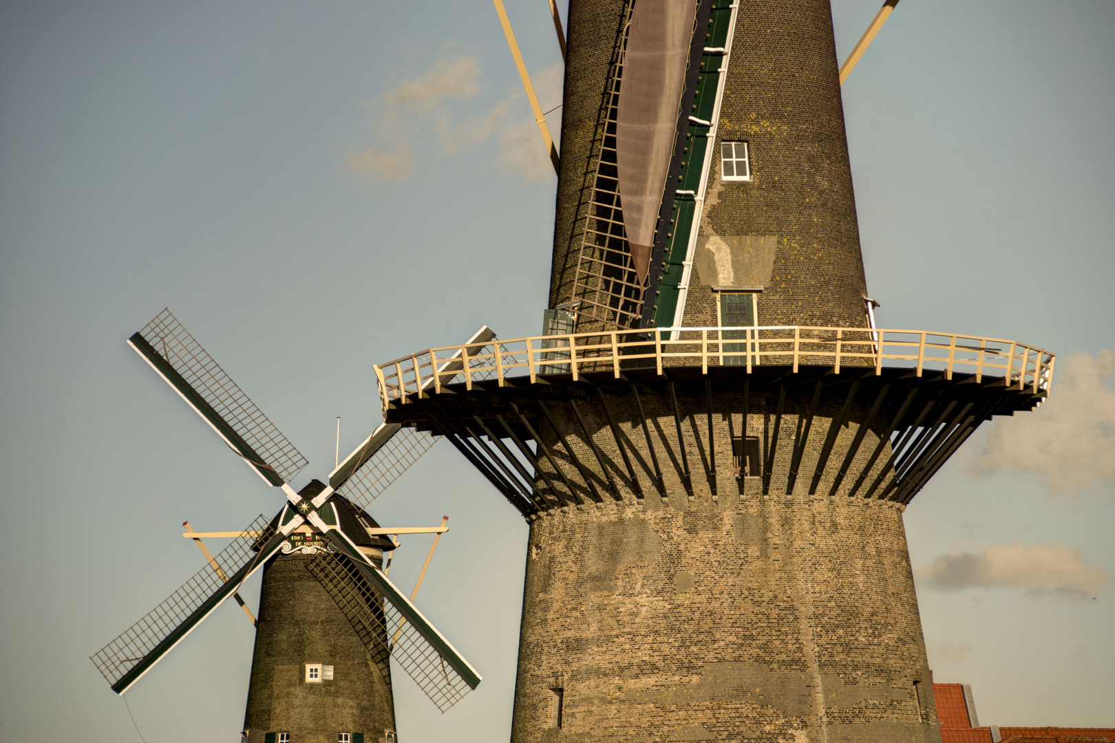 Schiedam - Noordvest - Windmill "De Vrijheid" and "De Noord" - 02