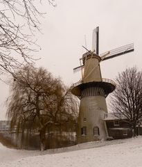 Schiedam - Vlaardingerstraat - Windmill "de Drie Koornbloemen" - 02