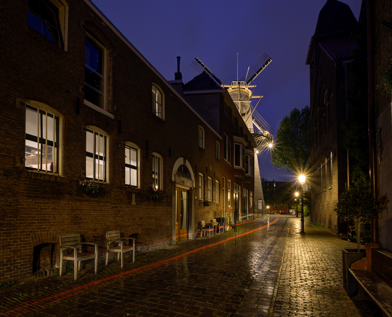 Schiedam - Walvisstraat - Wind Mill "de Walvisch" - 03