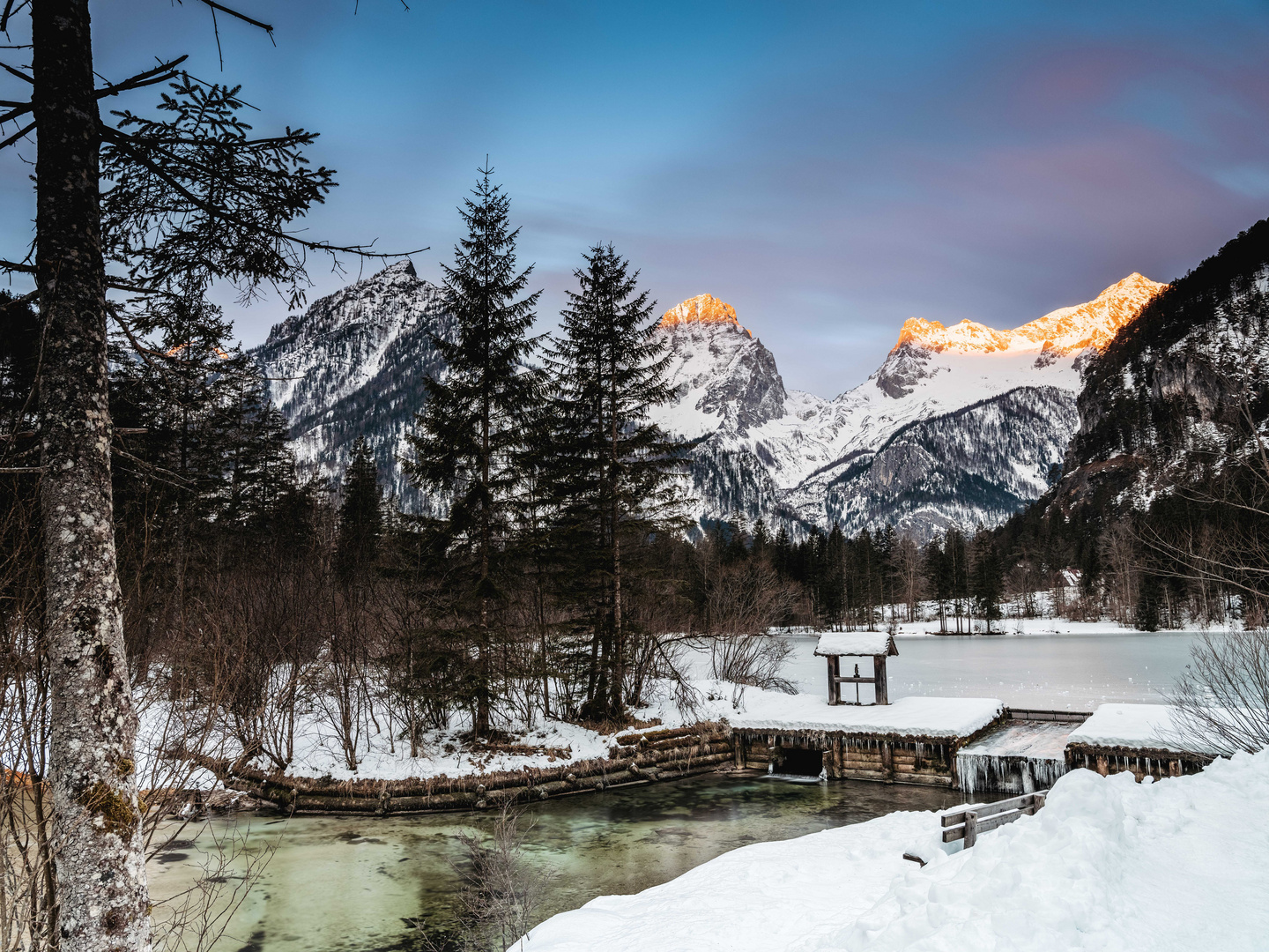 Schiederweiher im Winter