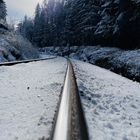 Schienen im Schnee