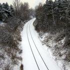 Schienen im Schnee