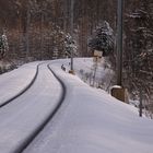 Schienen im Schnee