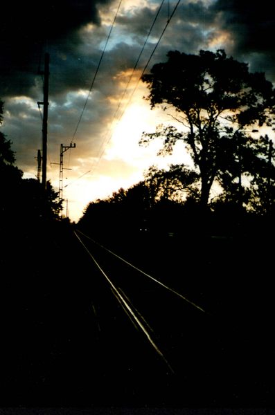 Schienen nach Budapest im Morgengrauen