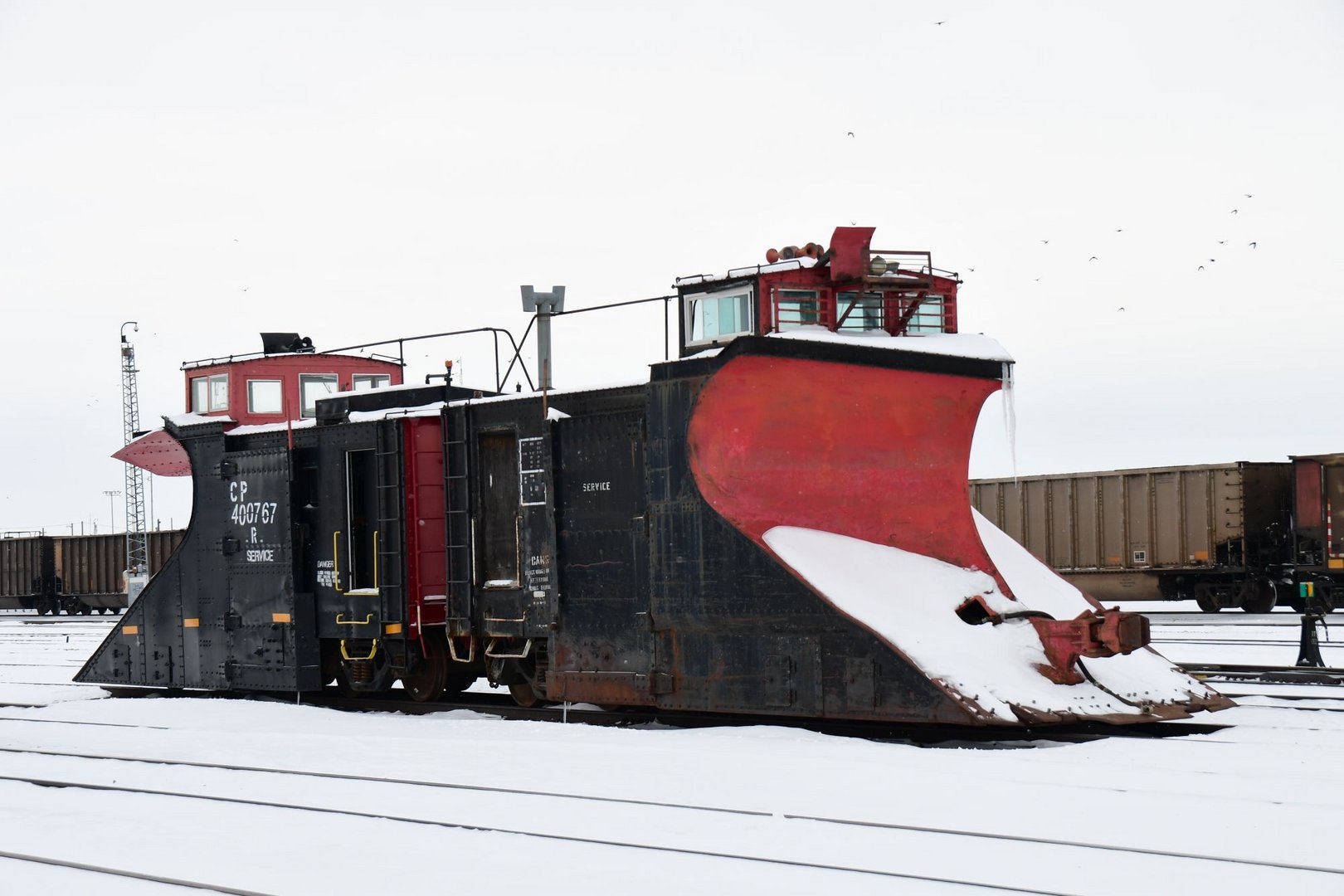 Schienen - Schneeflug in Canada