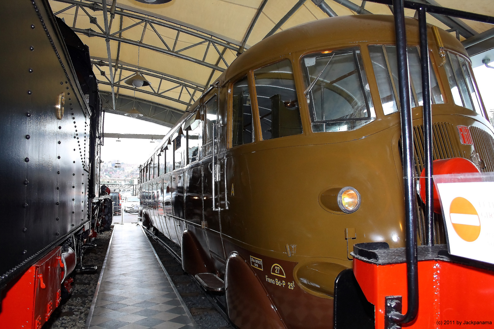 Schienenauto "Littorina" aus dem Jahr 1930 mit Propellerantrieb