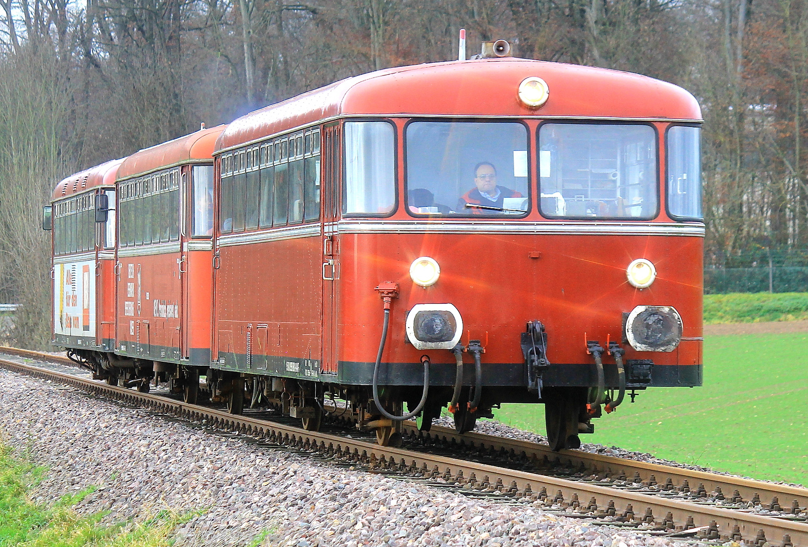 Schienenbus 3-tlg. auf der KREBSBACHTALBAHN