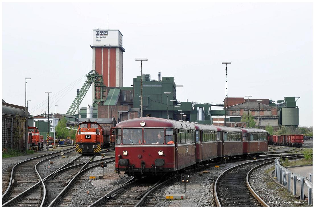 Schienenbus auf dem Bergwerk West