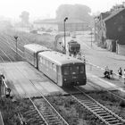 Schienenbus auf der Straße