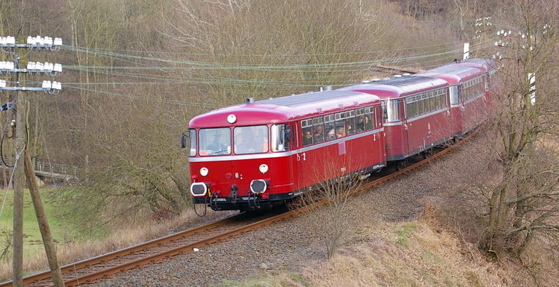 Schienenbus, im Westerwald