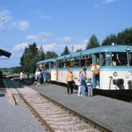 Schienenbus in Aschau 1987