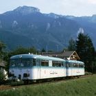 Schienenbus in Aschau 1987 II