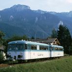 Schienenbus in Aschau 1987 II