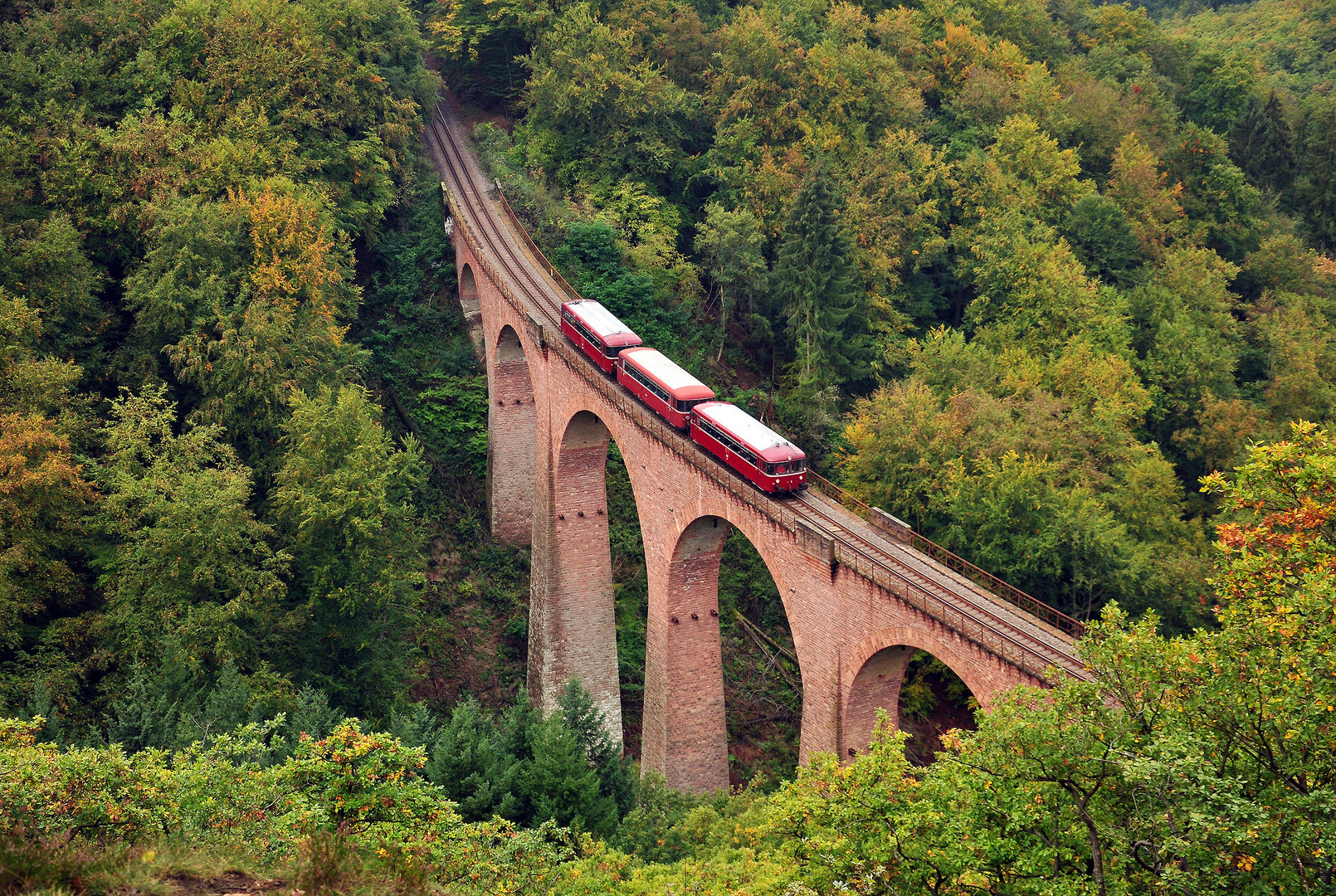 Schienenbusse auf dem Hubertus