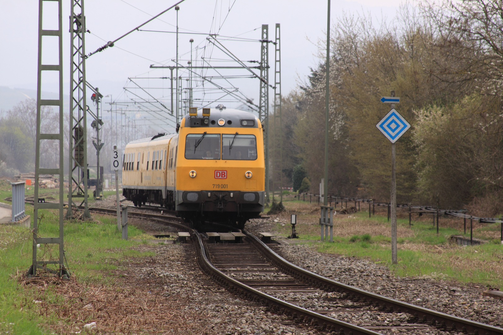 Schienenprüfzug 719 001, DB Netz AG (Netzinstandhaltung Fahrwegmessung) DB Müllheim-Neuenburg