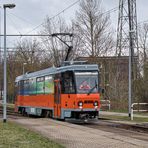 Schienenschleifwagen 704 in Magdeburg