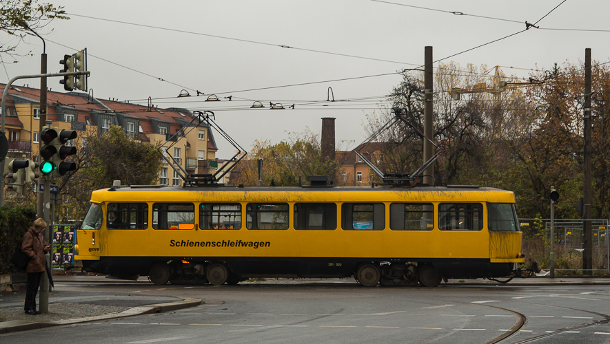 Schienenschleifwagen