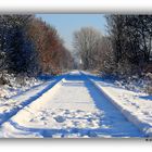 Schienenstrang im Schnee