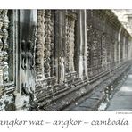 . . . schier endlose weite in angkor wat . . .