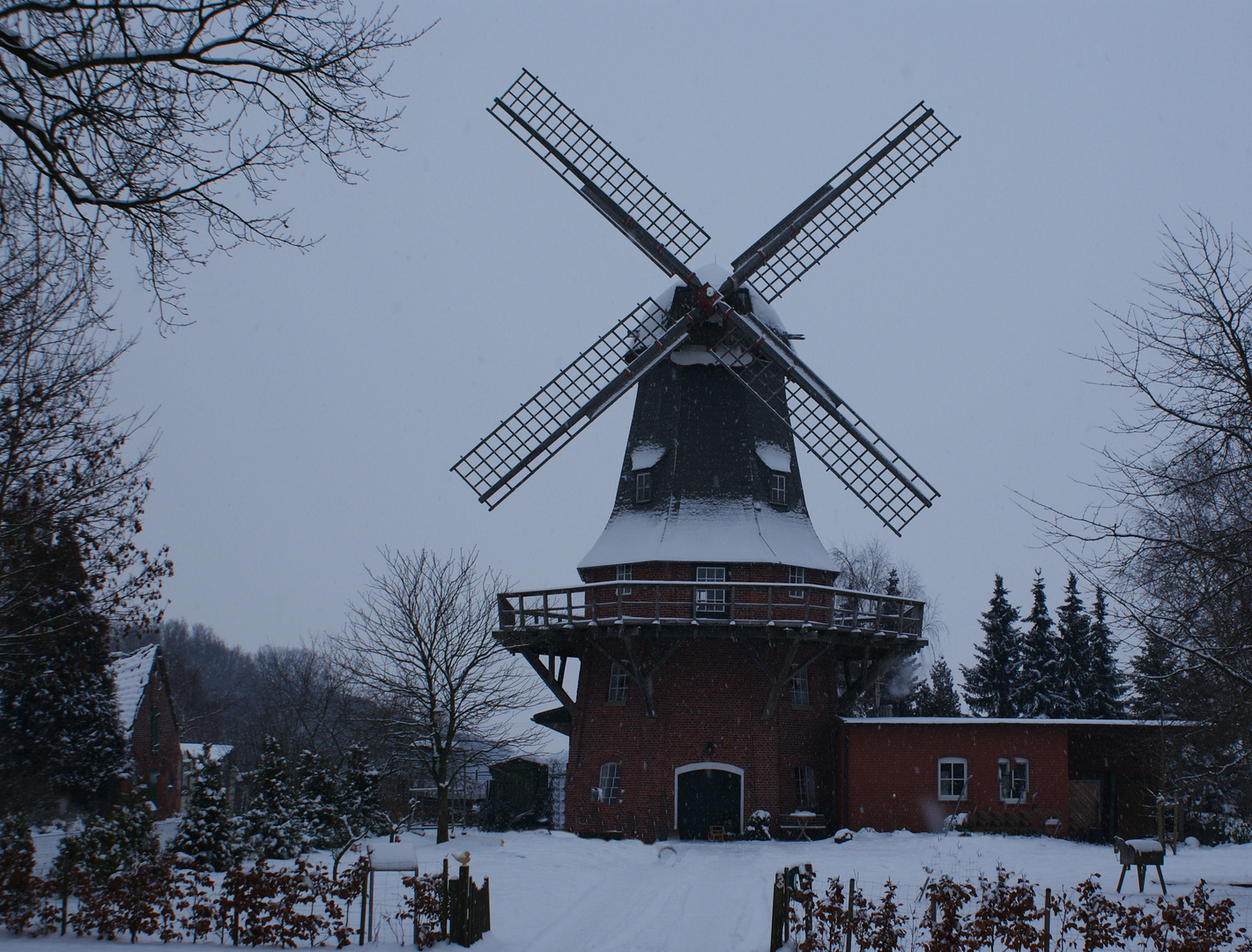 Schierbroker Mühle im Winter