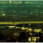 Schiersteiner Brücke im Abendlicht