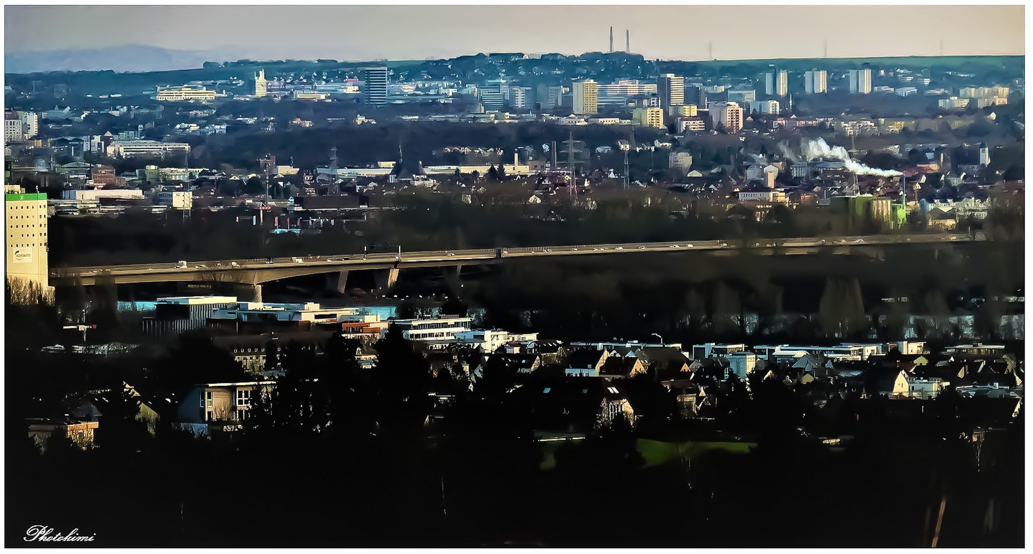 Schiersteiner Brücke über den Rhein 