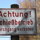 Schießbetrieb erlaubt