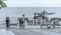 Schietwedder an der Seebrücke Sellin