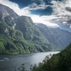 Schiff auf dem Nærøyfjord