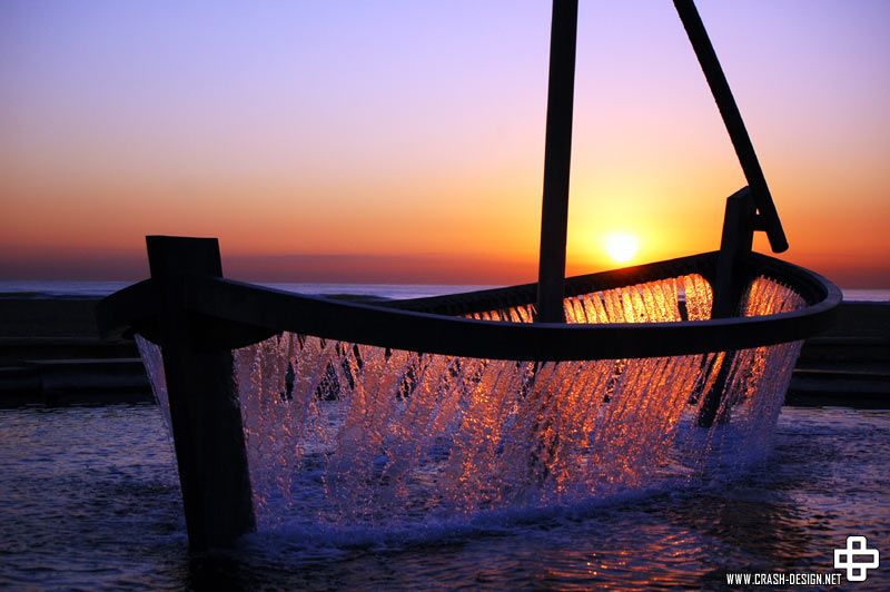 Schiff Brunnen in Valencia