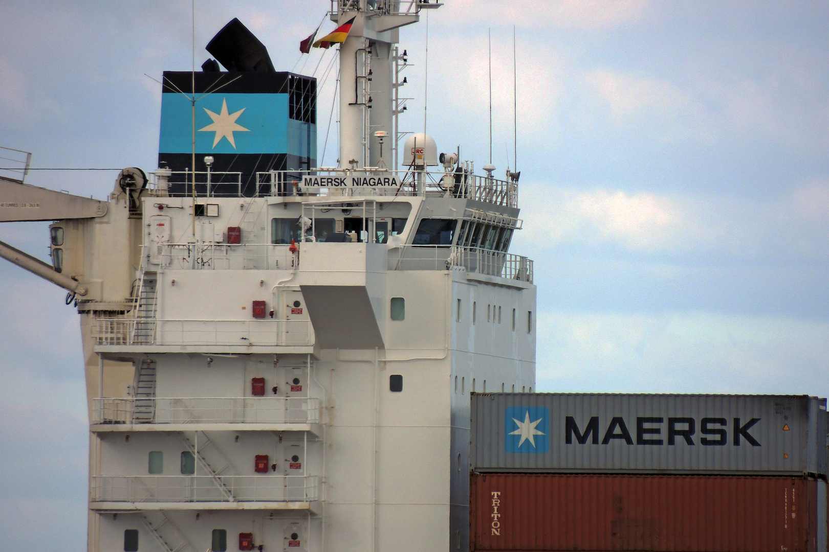 Schiff der Maersk Reederei