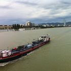 Schiff - Donau - Wien - Himmel