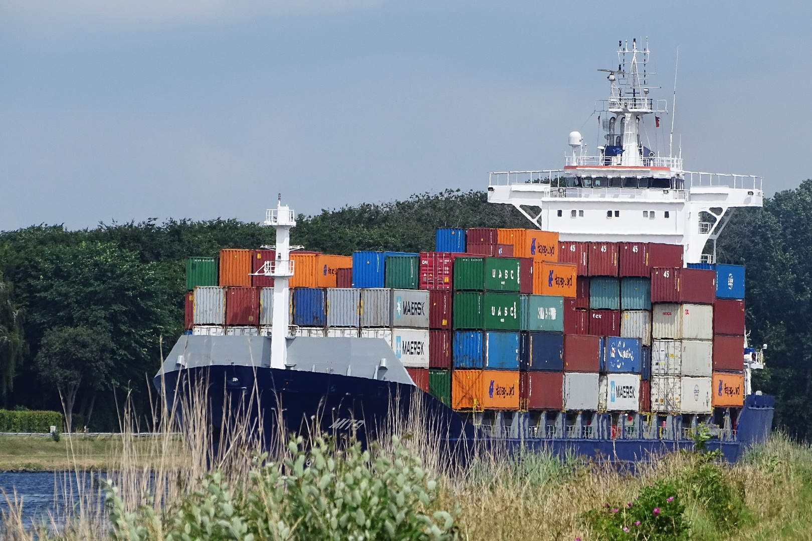 Schiff im Grünen 